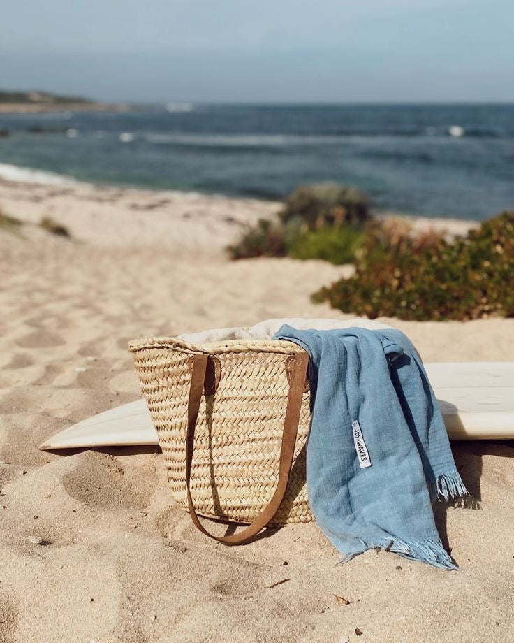 Hand Woven Beach Basket