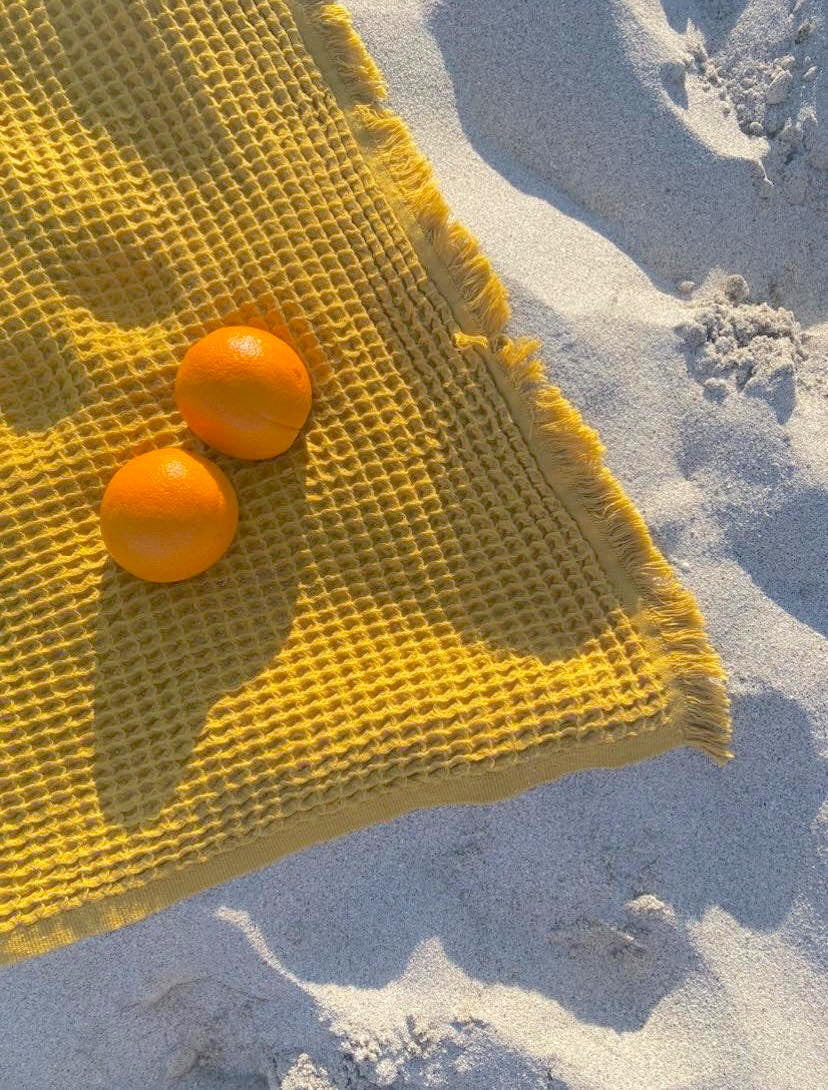 Lucky beach towels - Mustard