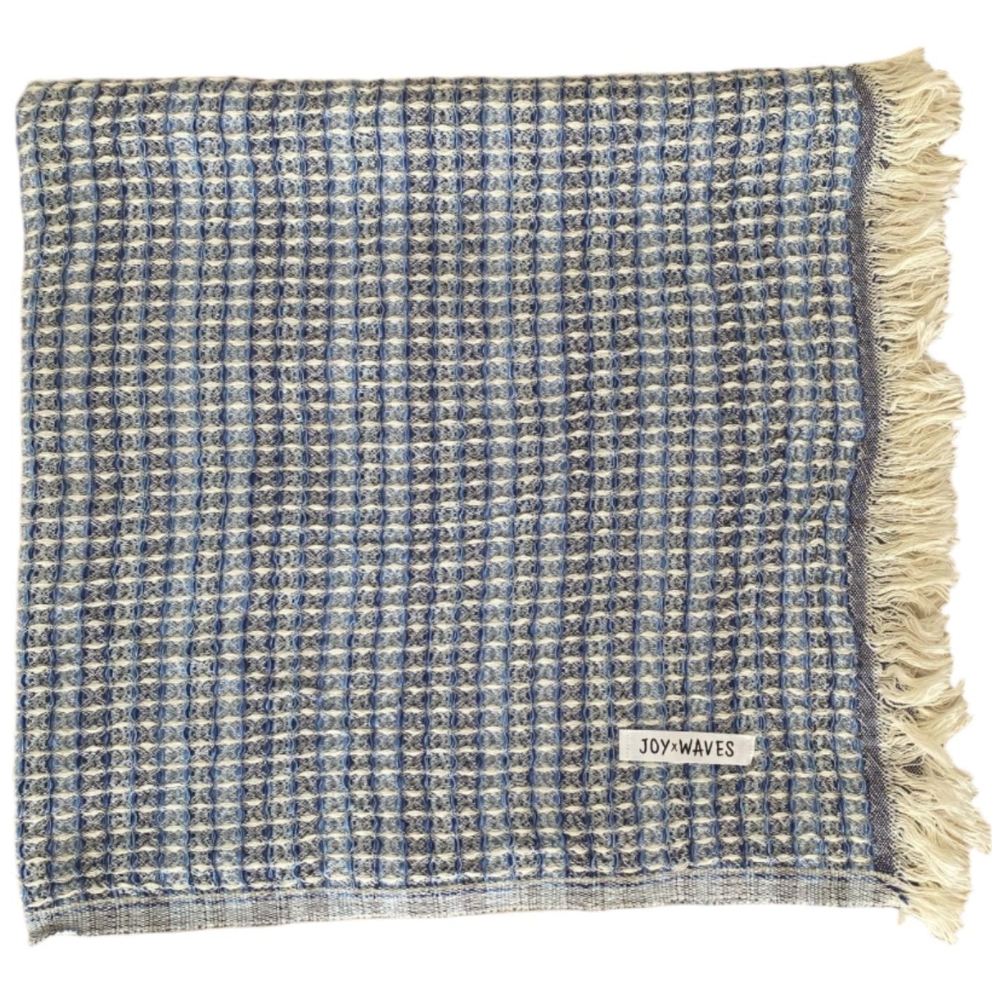 Joy waffle towels - Pacific Blue