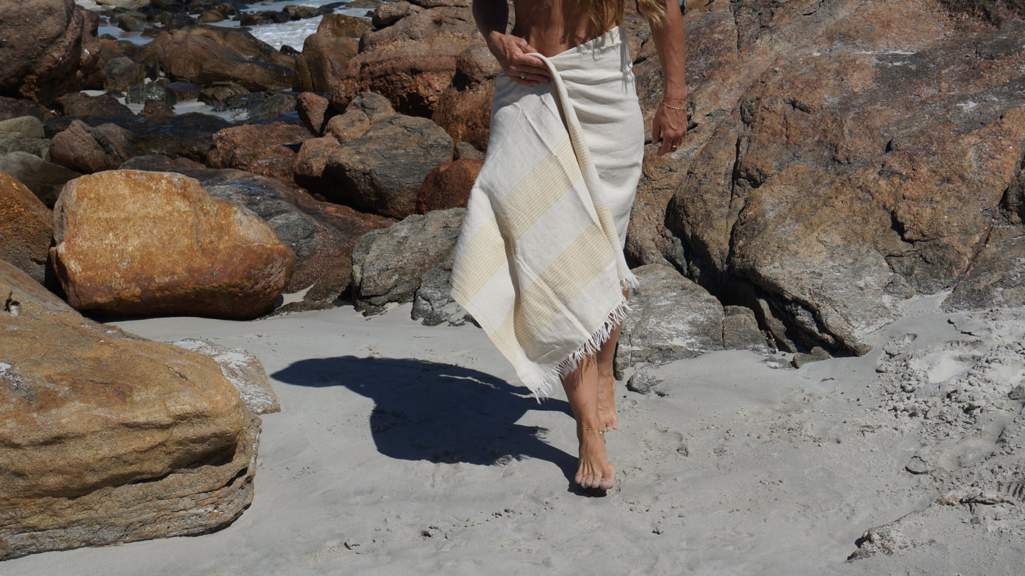 The drifter travel towel - Butternut