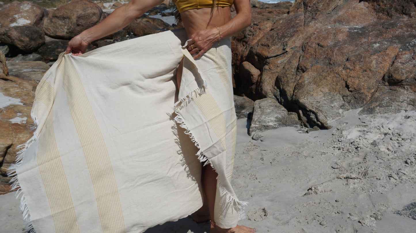 The drifter travel towel - Butternut