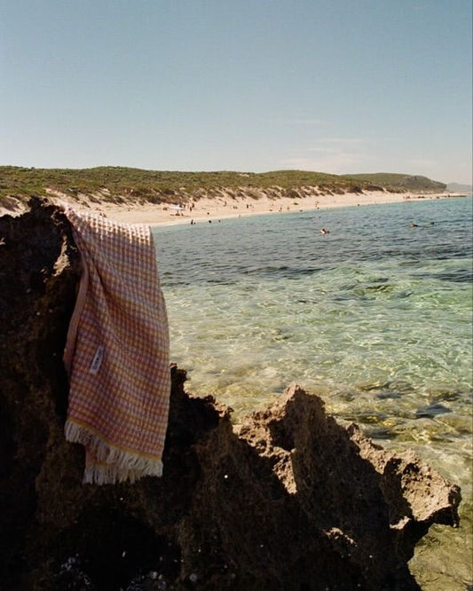 Joy waffle towel - Rainbow