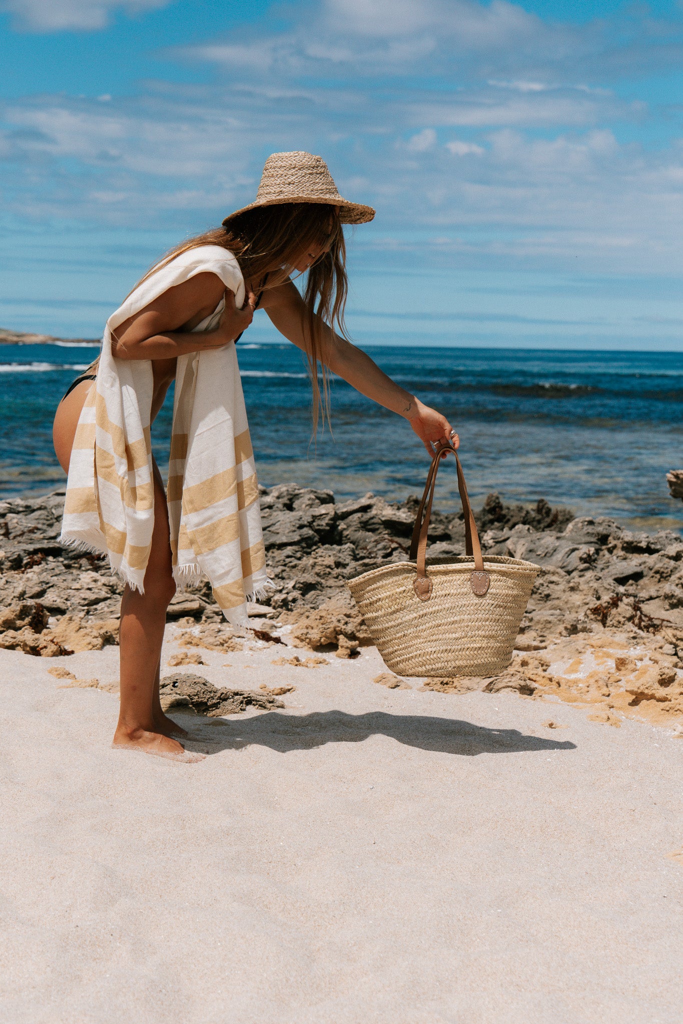 Freeda linen towel - sol