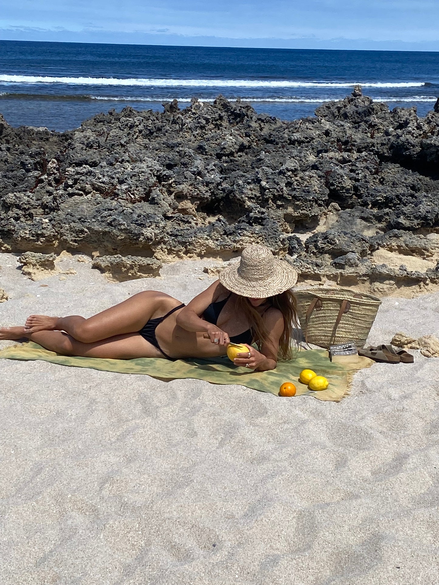 Hand Woven Beach Basket